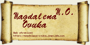 Magdalena Ovuka vizit kartica